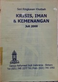 Krisis, Iman, Dan Kemenangan
