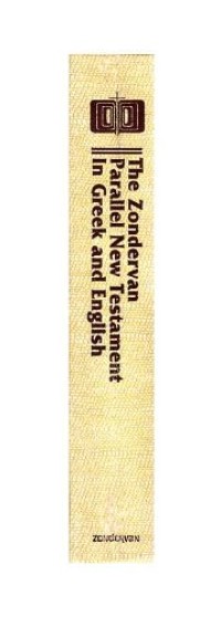 Image of Zondervan Parallel New Testament In Greek And English, The